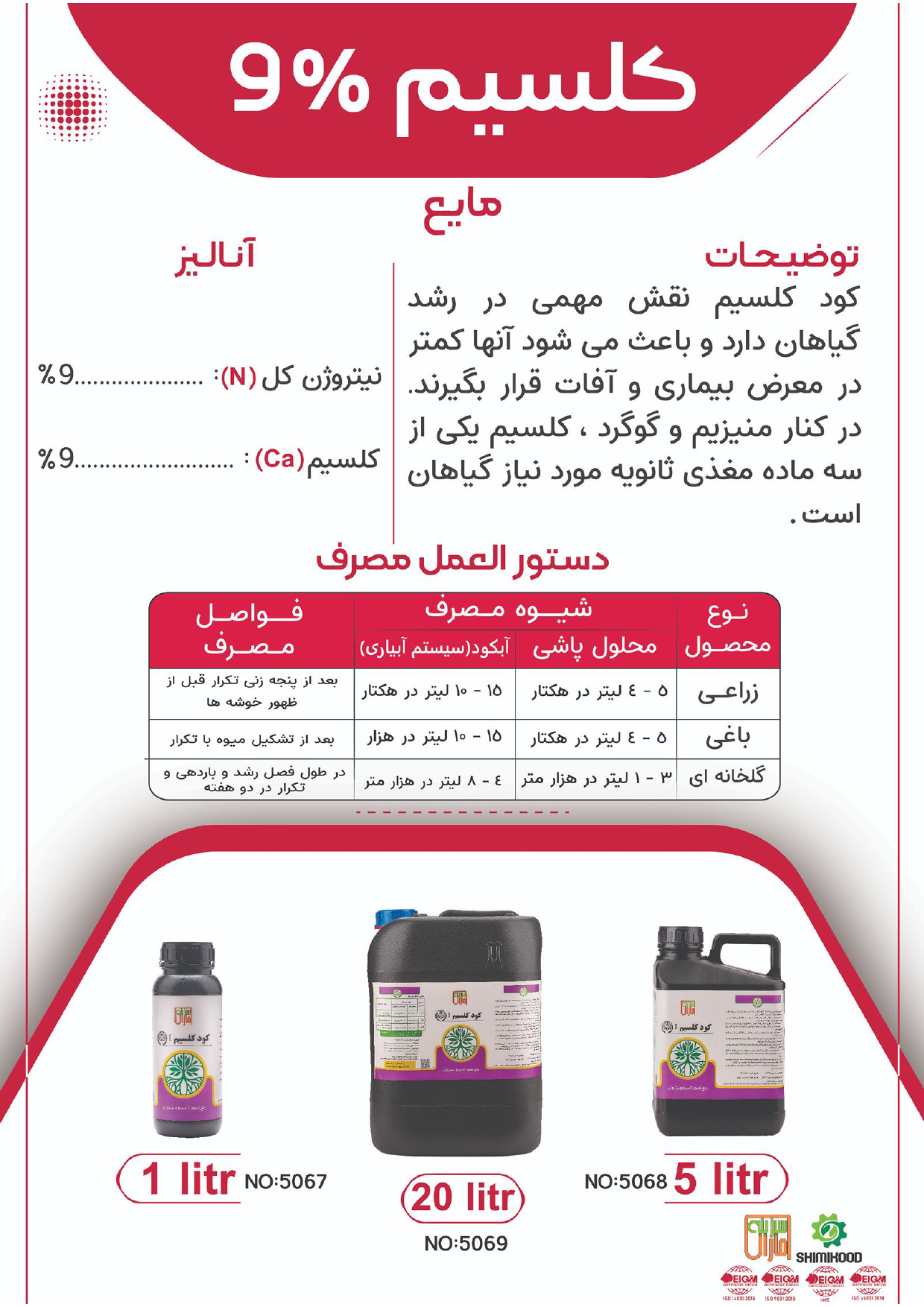 کود کلسیم مایع